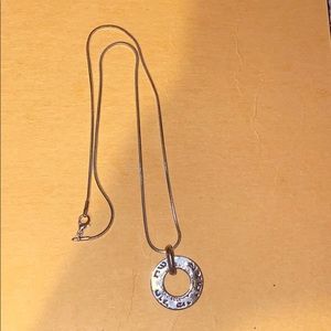 real silver hebrew necklace from Israel